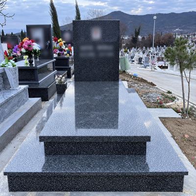Grey Asangri granite grave, all of one stone